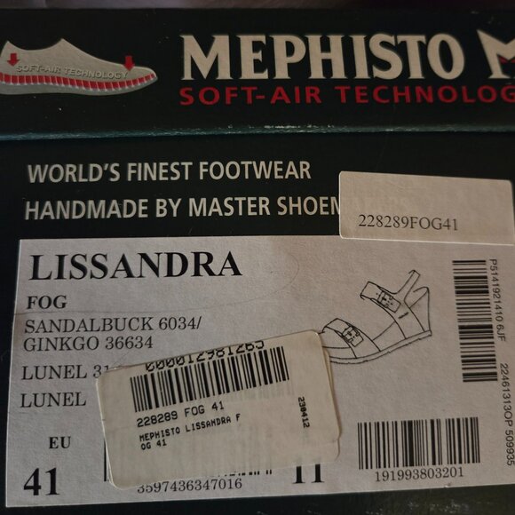 MEPHISTO PLATFORM SANDALS - SIZE 41 - Picture 3 of 7